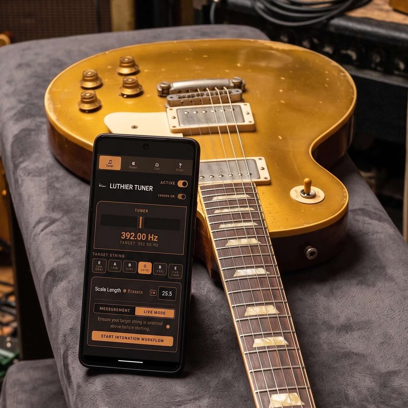 LuthierScan Pro App Interface
